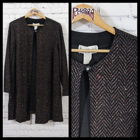 Ronni Nicole II Sweaters - VTG Ronni Nicole II Glitter Chevron Cardigan 22